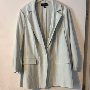 Lane Bryant Women's Light Mint Green Blazer and Wide leg pants